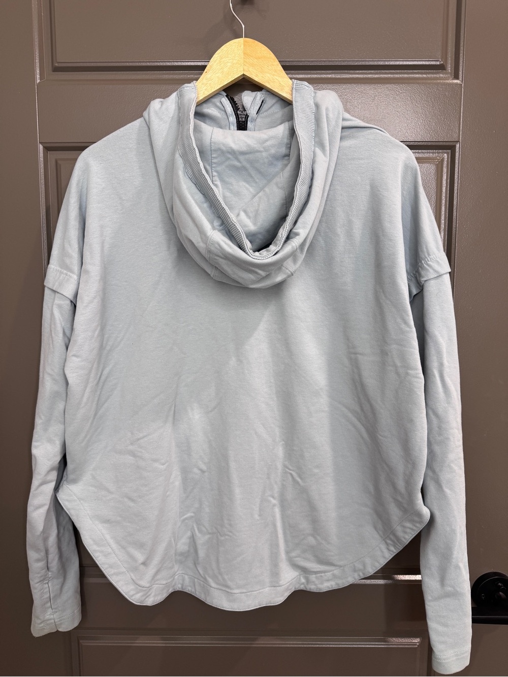 FP Movement by Free People Nothing But Sweats Light Blue Zip Hoodie - Picture 3 of 13
